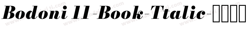 Bodoni 11-Book-Ttalic字体转换